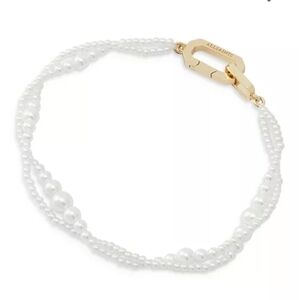 ALLSAINTS Hazel Imitation Pearl Double Strand Bracelet. NEW WITH TAG